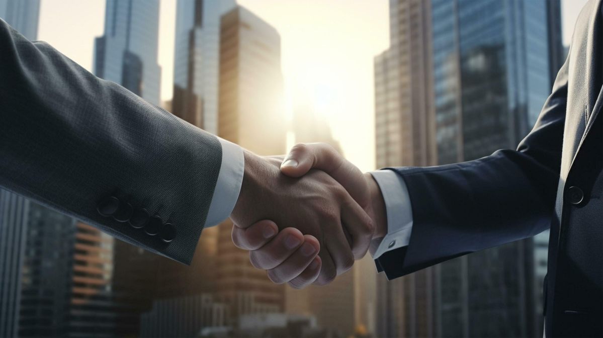 Business handshake